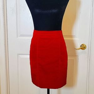 Anthropologie ETT TWA cinnamon red skirt size 6
